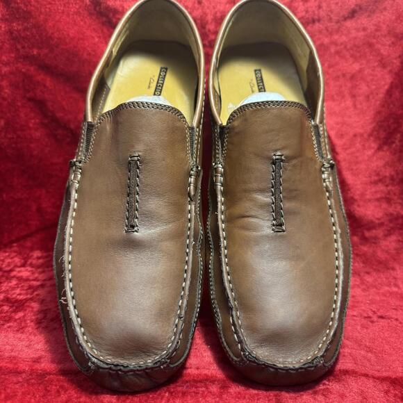 Men\'s Brown Leather Loafers Slip-Ons by Clarks main image 13